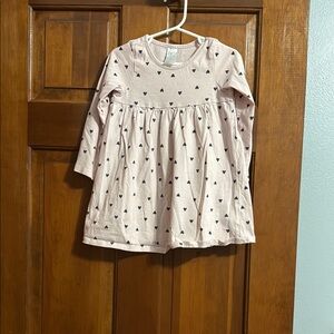 H&M Pink dress with Heart Pattern